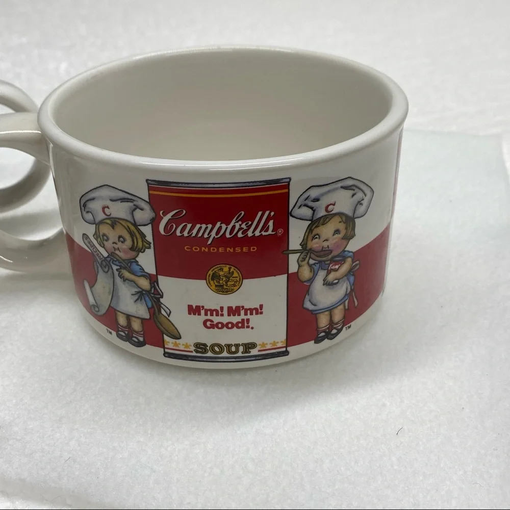 Campbell soup co. Soup cups 1998 by West wood Campbell Soup Kids Cups Set of 2